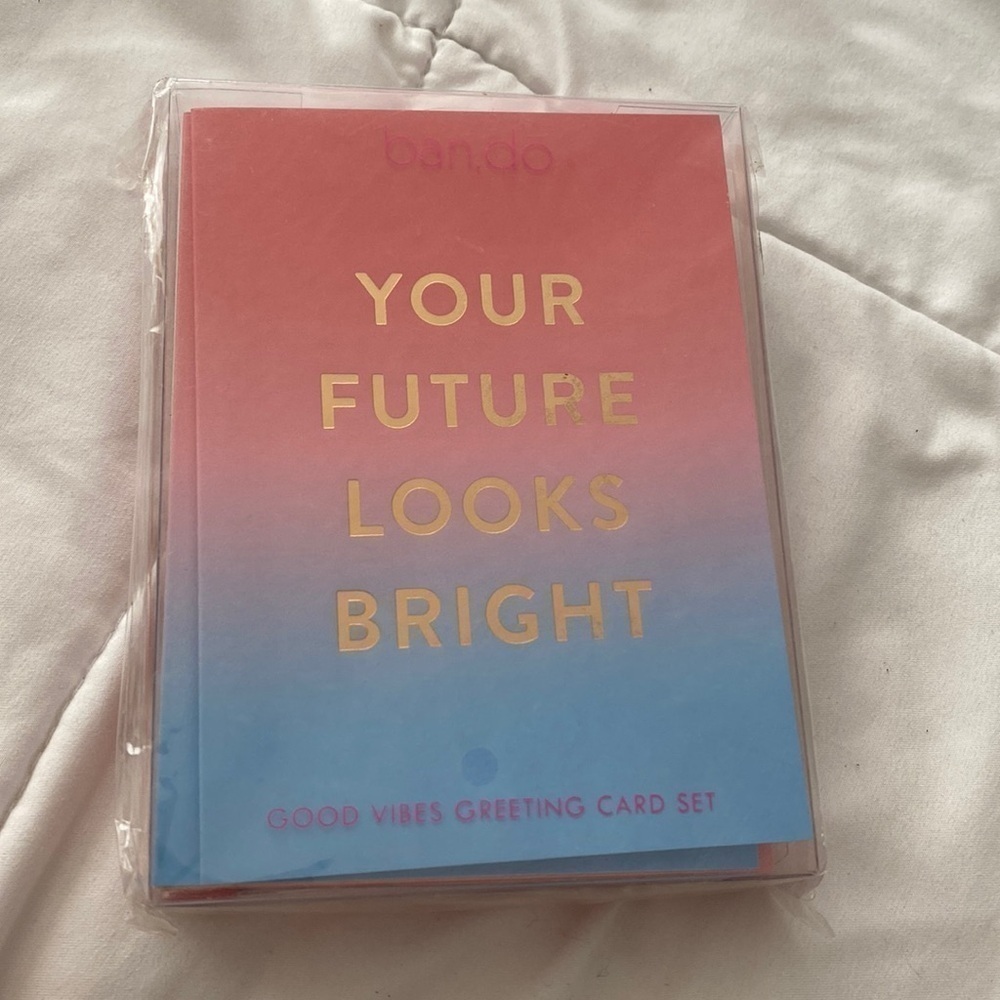 NEW SEALED 10 PACK BAN.DŌ GOOD VIBES GREETING CARD SET